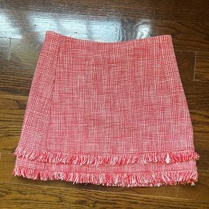 Intermix Red and White Skirt